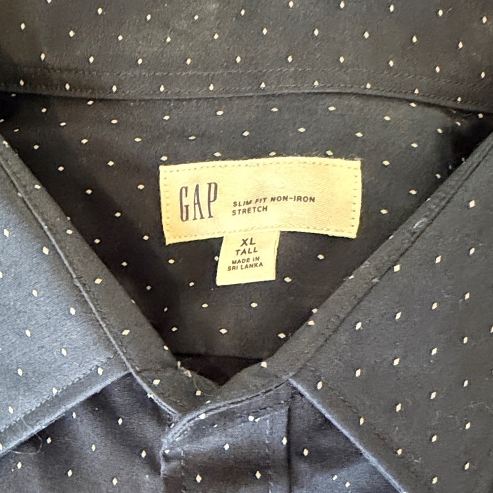 Six Gap Men's Patterned Button-Down Shirts Xl Tal… - image 4